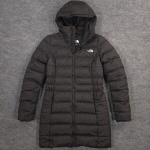 The North Face Gotham Parka II Jacket Womens XS Black 550 Fill Goose Down Hooded